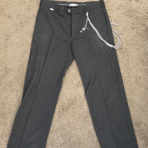 Men’s Subscript Wide Leg Casual Pant. - Picture 1 of 8